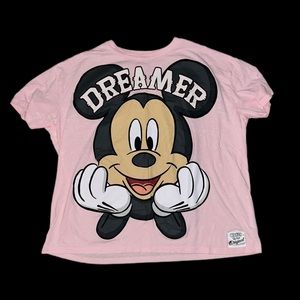 Pink Disney Mickey Mouse “Dreamer” Tee 3x 0017